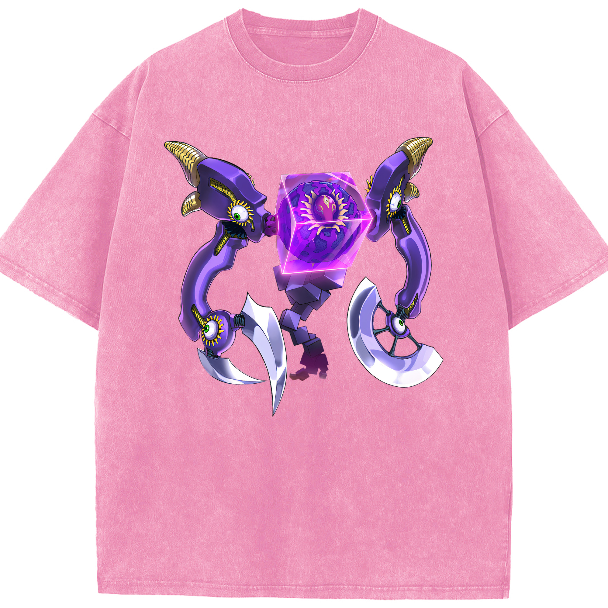 （画像用） 遊☆戯☆王 Yu-Gi-Oh! 綿100% ヴィンテージ風 半袖Tシャツ（フロントプリント）